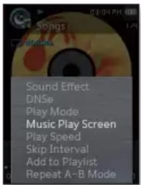 SAMSUNG YPQ2AW - Options de l'écran de lecture musicale - 1