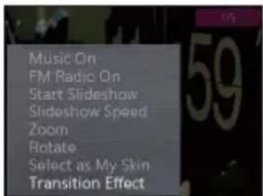 SAMSUNG YPQ2AW - Modifier l'effet de transition - 1