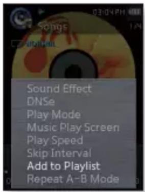 SAMSUNG YPQ2AW - Ajout d'un fichier à la liste de lecture - 1