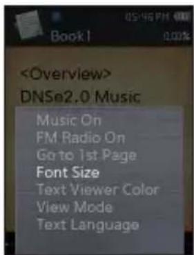 SAMSUNG YPQ2AW - Modifier la taille de la police - 1