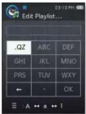 SAMSUNG YPQ2AW - Modification d'un nom de liste de lecture - 1