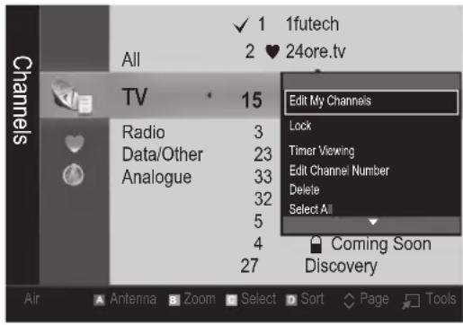 SAMSUNG UE55C6005RW - My Channels - 1