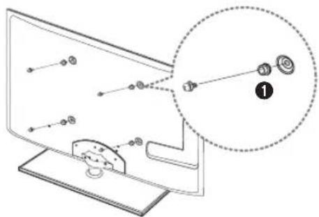 SAMSUNG UE55C6005RW - Preparation avant l'installation d'un dispositif de fixation murale - 1
