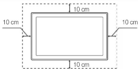 SAMSUNG UE55C6005RW - Instalacao com uma base. Instalacao com um suporte de montagem na parede - 2