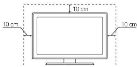 SAMSUNG UE55C6005RW - Securing the Installation Space - 1