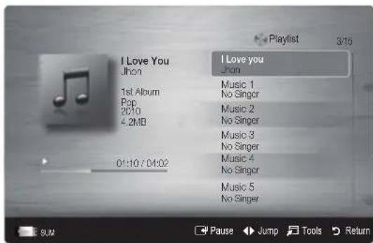 SAMSUNG UE55C6005RW - Playing Music - 1