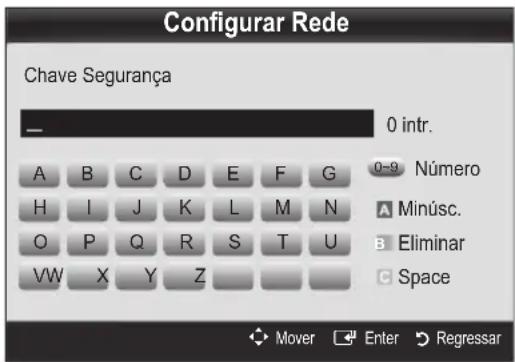 SAMSUNG UE55C6005RW - Como configurar utilizing a opção PBC (WPS) - 1