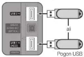 SAMSUNG UE55C6005RW - Prikljucitev naprave USB - 1