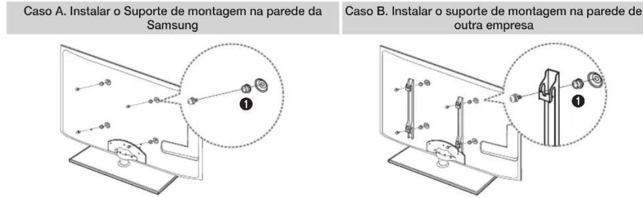 SAMSUNG UE55C6000RK - A preparar antes de instalar o suporte de montagem na parede - 1