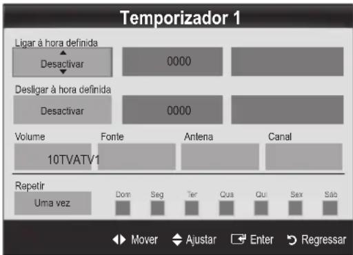 SAMSUNG UE55C6000RK - Definição do temporizador - 1