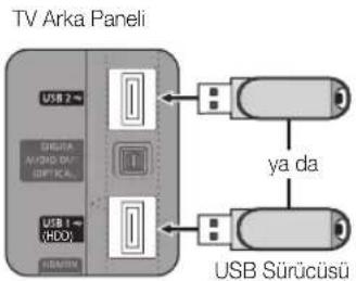 SAMSUNG UE55C6000RK - Bir USB Aygitini Baglama - 1