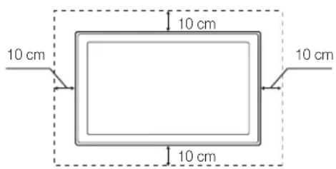 SAMSUNG UE55C6000RK - Namestitev s stojalom. Namestitev z opremo za pritrditev na steno. - 2
