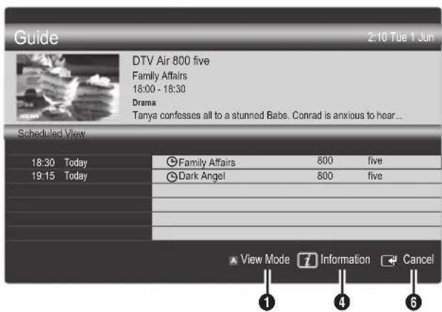 SAMSUNG UE55C6000RK - Using Scheduled View - 1
