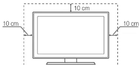 SAMSUNG UE55C6000RK - Installation avec un pied Installation avec un support de montage mural - 1