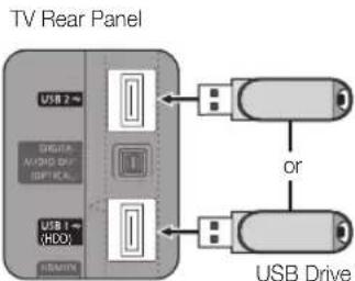 SAMSUNG UE55C6000RK - Connecting a USB Device - 1