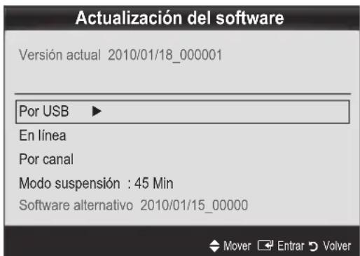 SAMSUNG UE55C6000RK - Actualización del software - 1