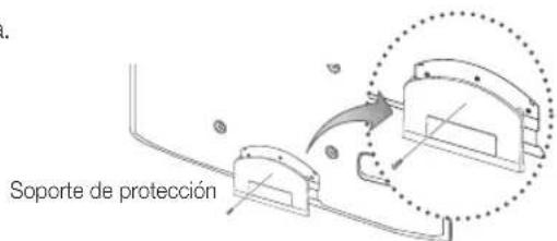 SAMSUNG UE55C6540SK - Montaje del soporte de proteccion - 1