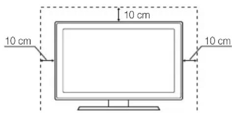 SAMSUNG UE55C6540SK - Instalación con un soporte. Instalación con un montaje mural - 1