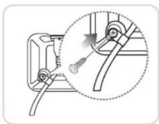 SAMSUNG UE55C6540SK - Montaje del cable de alimentacion - 3