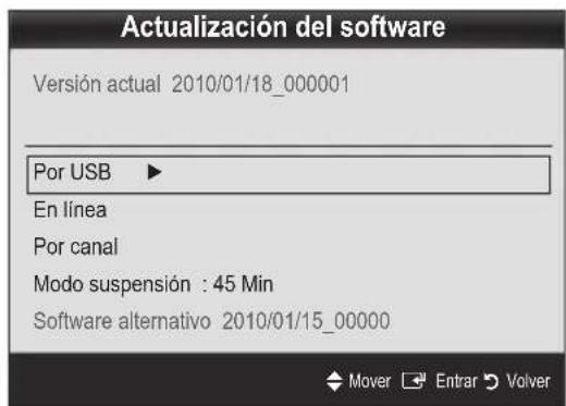 SAMSUNG UE55C6540SK - Actualización del software - 1