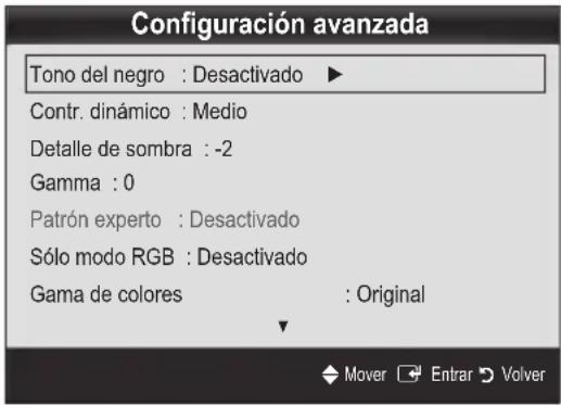 SAMSUNG UE55C6540SK - Configuración avanzada - 1