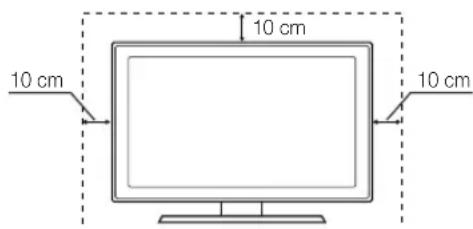 SAMSUNG UE55C6540SK - Namestitev s stojalom. Namestitev z opremo za pritrditev na steno. - 1