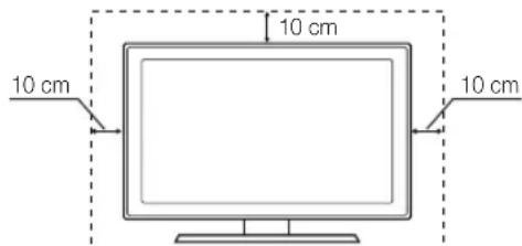 SAMSUNG UE55C6540SK - Instalacao com uma base. Instalacao com um suporte de montagem na parede - 1