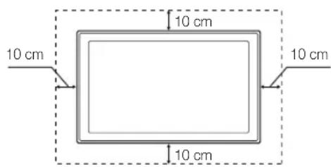 SAMSUNG UE55C6540SK - Instalación con un soporte. Instalación con un montaje mural - 2