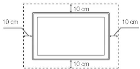 SAMSUNG UE55C6540SK - Installation avec un pied Installation avec un support de montage mural - 2