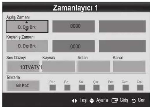 SAMSUNG UE55C6540SK - AÇma/Kapama Zamanlayicisini Ayarlama - 1