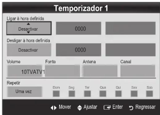 SAMSUNG UE55C6540SK - Definição do temporizador - 1