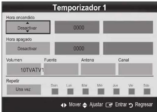 SAMSUNG UE55C6540SK - Activación y desactivación del temporizador - 1