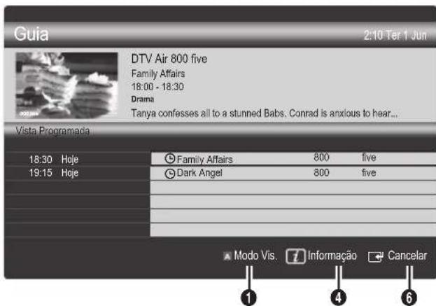 SAMSUNG UE55C6540SK - Utilização da função Vista Programada - 1