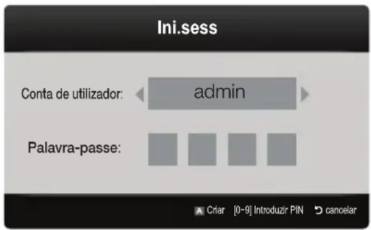 SAMSUNG UE55C6540SK - Inicio de sessao da conta - 1
