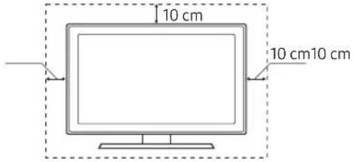 SAMSUNG UE50MU6125K - Sørg for korrekt ventilation til dit tv - 1