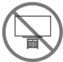 SAMSUNG UE49MU6475U - Sikkerhetsforholdsregler: Feste TV-en til veggen for Å unngå at den faller - 1