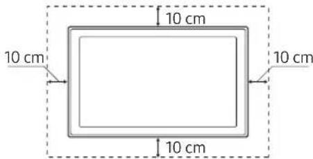 SAMSUNG UE49MU6475U - Ventilación adecuada del televisor - 2