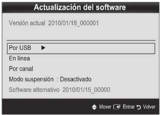 SAMSUNG UE65C8000XW - Actualización del software - 1