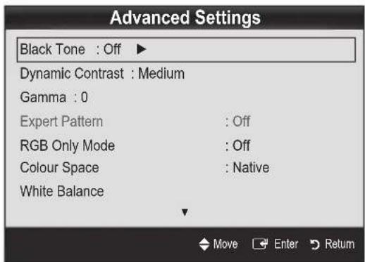 SAMSUNG UE65C8000XW - Advanced Settings - 1