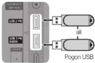 SAMSUNG UE65C8000XW - Priključitev naprave USB - 1