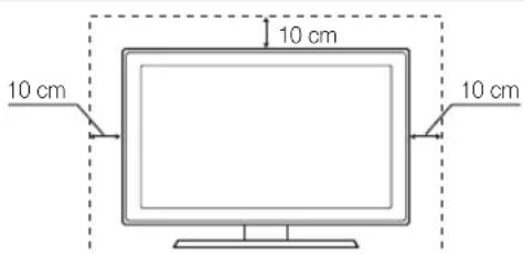 SAMSUNG UE65C8000XW - Manutenção de um espaço de instalação seguro - 1