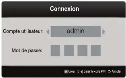 SAMSUNG UE65C8000XW - Connexion au compte - 1