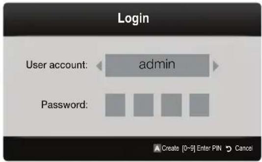 SAMSUNG UE65C8000XW - Account Login - 1