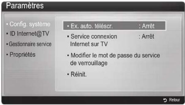 SAMSUNG UE65C8000XW - Paramètres - 1