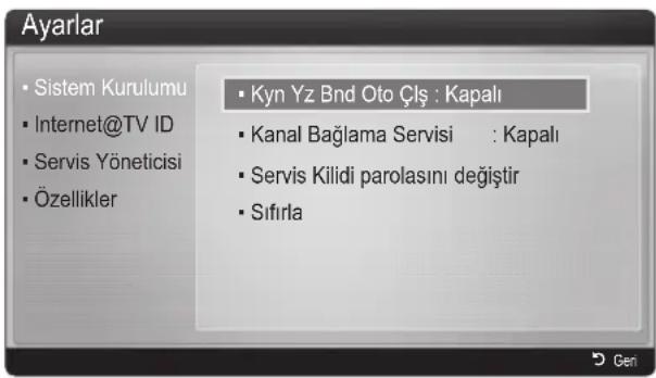 SAMSUNG UE65C8000XW - Ayarlar - 1