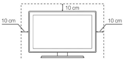 SAMSUNG UE65C8000XW - Securing the Installation Space - 1