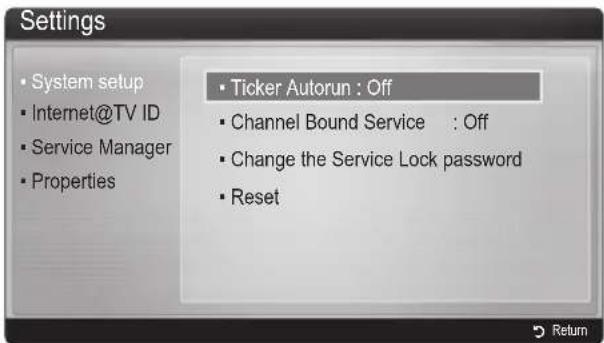 SAMSUNG UE65C8000XW - Settings - 1