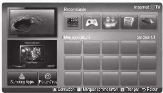SAMSUNG UE65C8000XW - Mise en route d'Internet@TV - 2