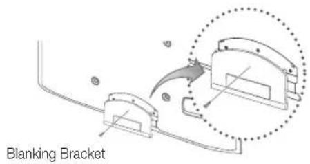SAMSUNG UE65C8000XW - Assembling the Blanking Bracket - 1