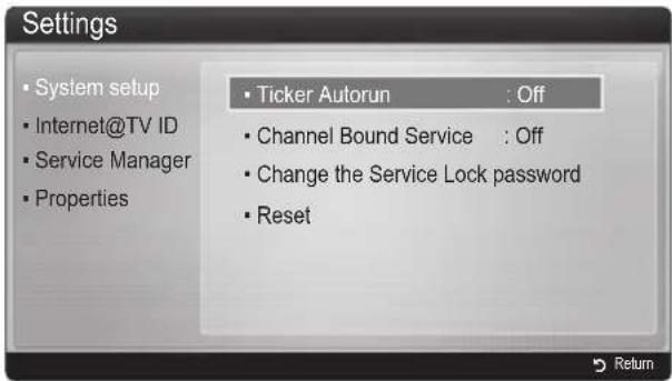 SAMSUNG UE65C8000XW - Settings - 1